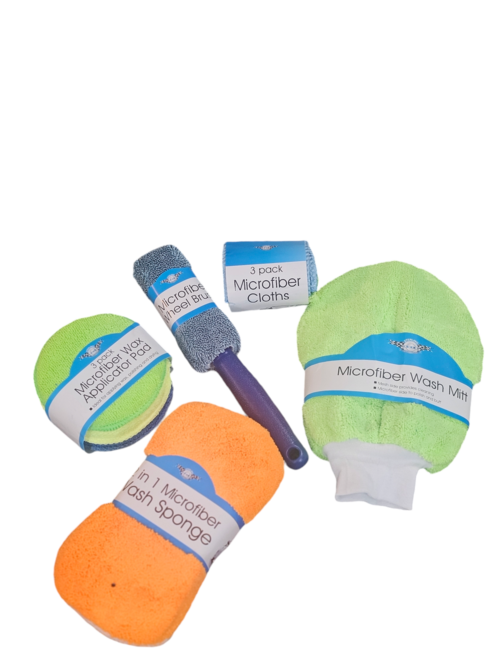 9 stks genrbugelige og ridsefrie mikrofiber klude